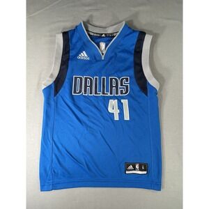 Adidas Dallas Mavericks NBA Basketball #41 Nowitzki Jersey‎ kids Small